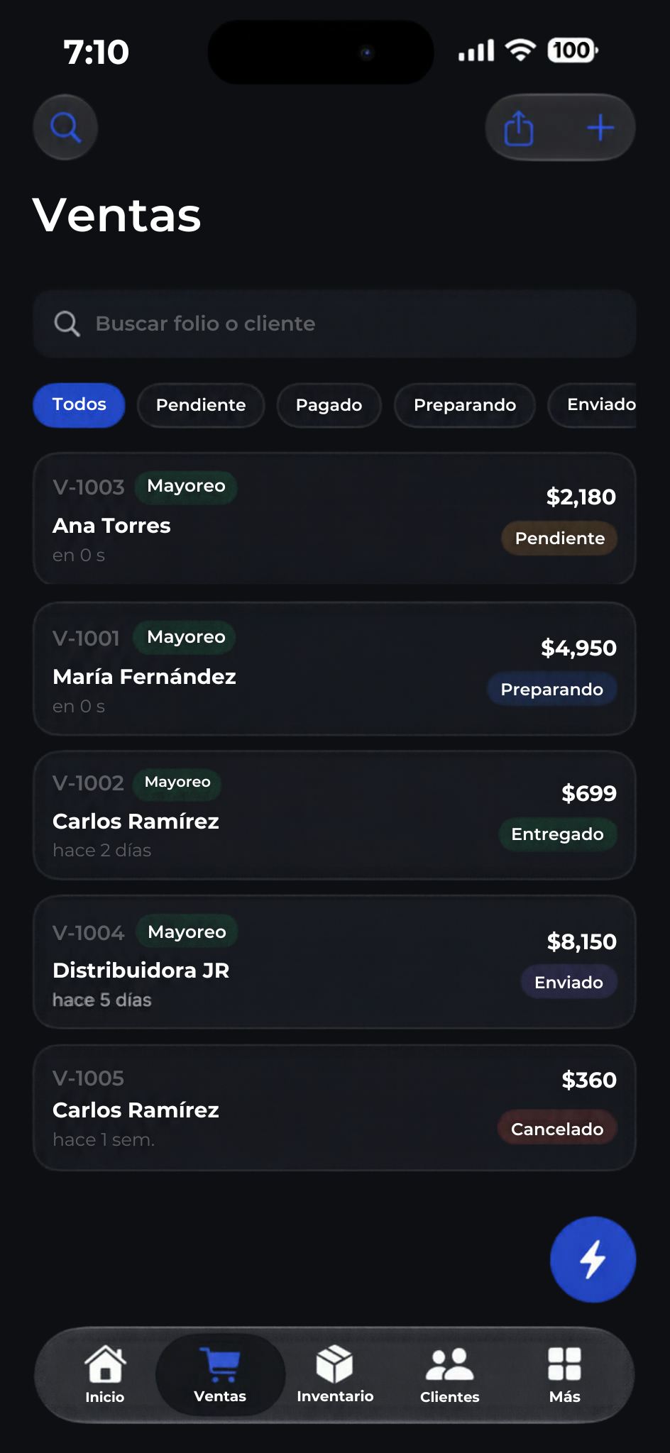 Ventas de Vekran 1.1